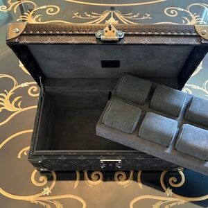 Louis Vuitton 8 Watch Coffret Monogram Eclipse Signature